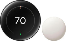 Google Nest Learning Thermostat Gen 4, Polished Obsidian